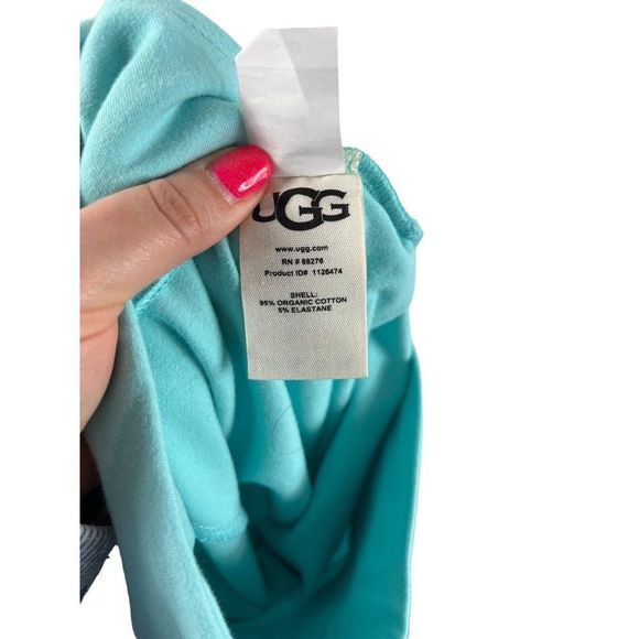 Ugg Women's Saylor 7/8 High Rise Legging in Laguna Blue Small Organic Cotton - Picture 10 of 12